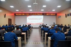公司黨委書記、董事長盛守祥為黨員干部講黨課